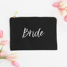 Load image into Gallery viewer, Bride Cosmetic Bag, Bridal Party Gift, Wedding Present