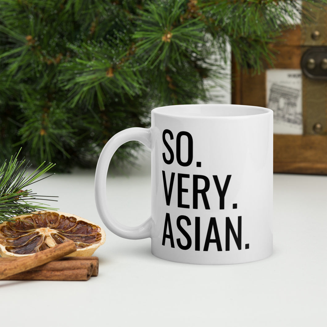 So Very Asian White glossy mug