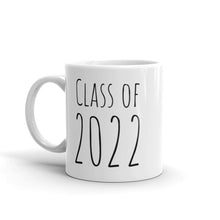 Load image into Gallery viewer, Class of 2022, Senior Graduation Gift, White glossy mug, Ceramic Coffee Cup