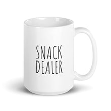 Load image into Gallery viewer, Snack Dealer Mom - White Ceramic Glossy Mug, Mother's Day Present