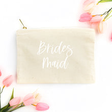 Load image into Gallery viewer, Bridesmaid Cosmetic Bag, Bridal Party Gift
