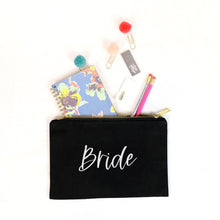Load image into Gallery viewer, Bride Cosmetic Bag, Bridal Party Gift, Wedding Present

