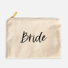 Load image into Gallery viewer, Bride Cosmetic Bag, Wedding Gift, Bridal Party Present, Bachelorette
